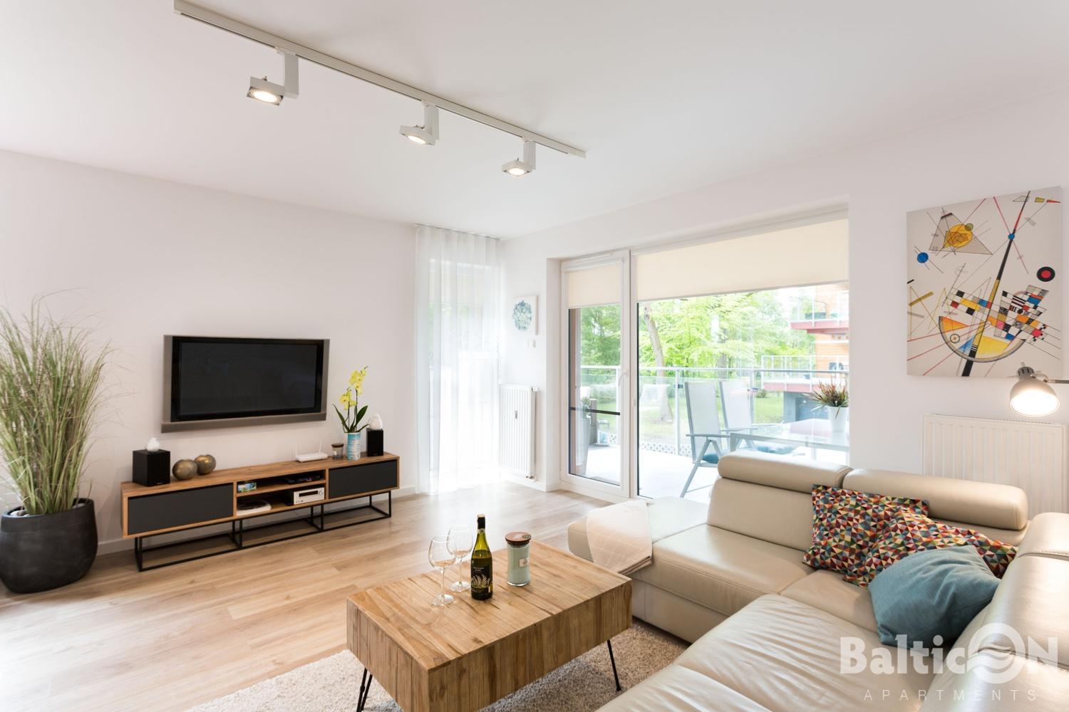 Apartamenty Balticon Polanki - Sauna, Fitness Inclusive - Basen Latem, Pool Im Sommer Kołobrzeg Rom bilde