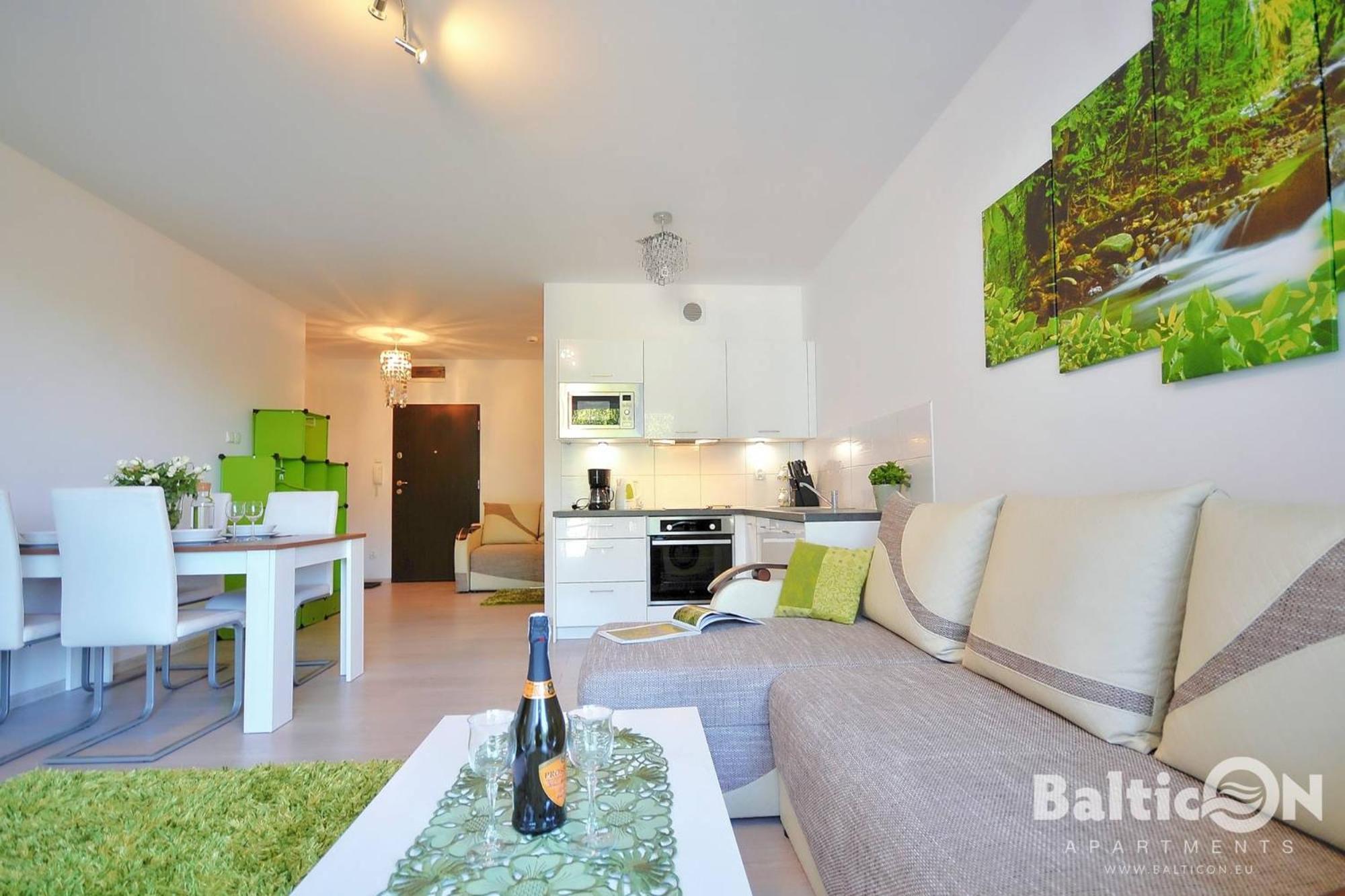 Apartamenty Balticon Polanki - Sauna, Fitness Inclusive - Basen Latem, Pool Im Sommer Kołobrzeg Rom bilde